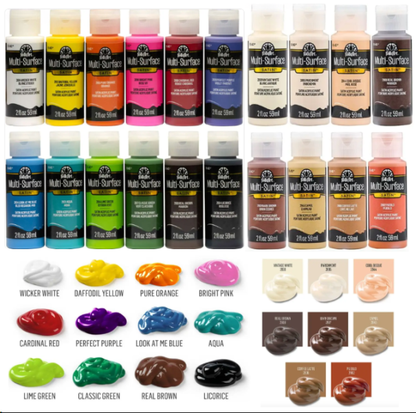 Plaid FolkArt Acrylic paint colors //plaidonline.com/shop?q=Plaid+FolkArt+Acrylic+paint+sets